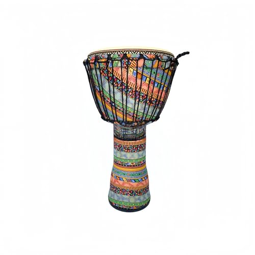 ジャンベ ハンドドラム パーカッション 民族楽器 初心者向け 収納バッグ付き | 合皮ヘッド、軽量、飾り物にも最適 (A8インチ)