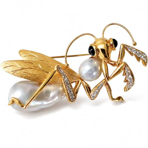 Image of 18K Gold-Plated Animal Brooch for Women Zirconia Pin Birthday Holiday Gift for Girlfriend Mother Wife