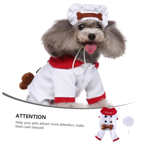Disfraz para perro Halloween Navidad tamaño L blanco miniatura 5