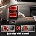 GearUp Tail Light Lamp Cover Compatible with Toyota Land Cruiser Prado 250 J250 LC250 2024 2025 Rear Light Protection Cover(Smoked Black)