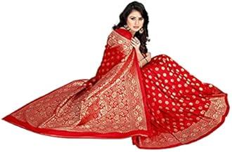 Sugathari Women's Banarasi Saree Pure Kanjivaram Silk Saree Soft new ladies 2023 Design Wear Pattu Sarees Latest Cotton Party Sari collections With Blouse Piece for Wedding sadi (PARI S-1 MAROON)