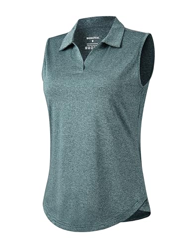G Gradual Sleeveless Golf Shirts for Women Collared V Neck Tennis...
