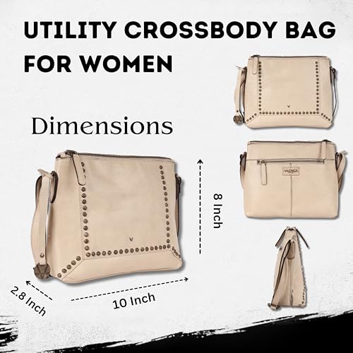 Genuine Italian Leather Boho Studded Crossbody Sling Bag - Stylish, Durable, & Perfect for Everyday Use for women3