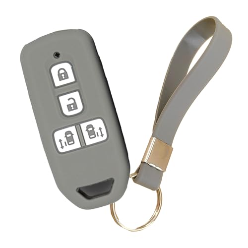 キーケース キーカバー ホンダ 対応 NBOX カスタム N-BOX+ Nワゴン N-WGN JG1/2 カスタム N-ONE N-BOX JH1 JH2 JH3 スラッシュ N-VAN JJ1 JJ2 などに 対応 耐 (typeC_グレー)