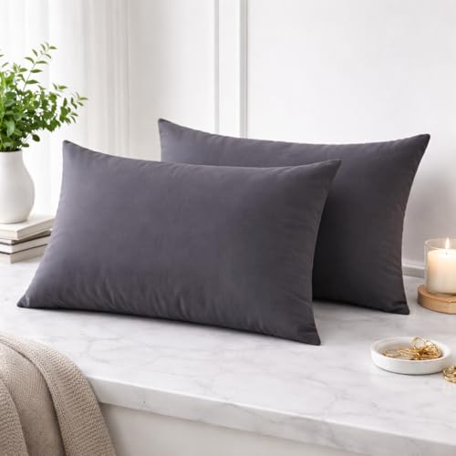 Image of 400TC Cotton Feel Glace Cotton Double Bed Elastic Fitted Bedsheet King Size Set || Includes 1 Solid Plain Fitted Bedsheet King Size with 2 Pillow Covers (78 x 72 Inches, Grey)