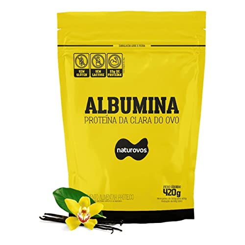 Naturovos Albumina - 420G Refil Baunilha -