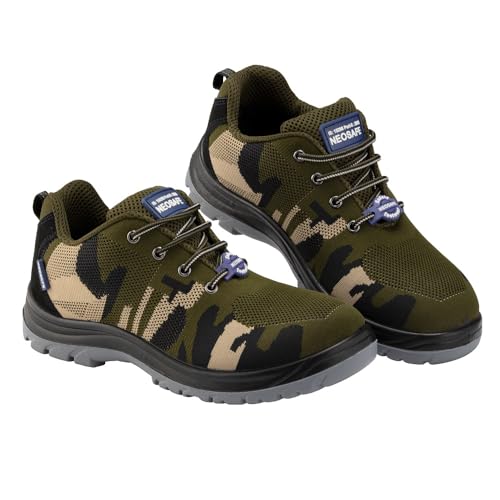 NEOSAFE Falcore A2016 Sports Line Safety Shoes, Lightweight with Steel Toe, (Black, ISI Marked)