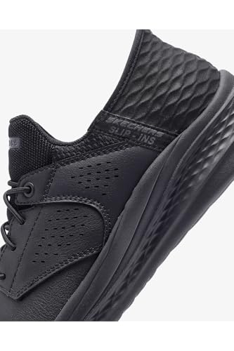 Image of Skechers Men's Streetwear Slade - Macklin Round Toe Leather Bungee Slip-Ins