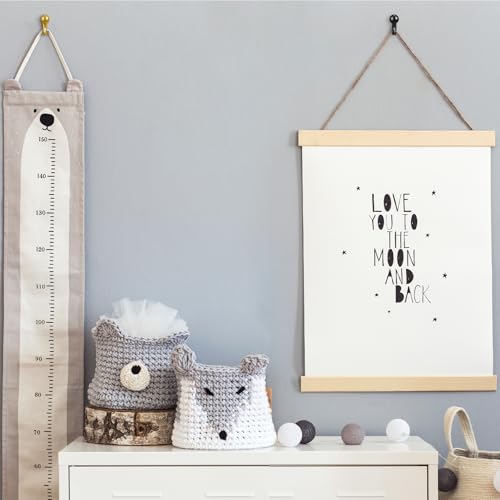 Image of Jetec 30 Pieces Metal Push Pin Hangers Pin Wall Hooks Picture Hanging Picture Nails Frame Oil Painting Hooks on Wooden or Fabric Wall for Home or Office (Red Antique,Gold,Black)