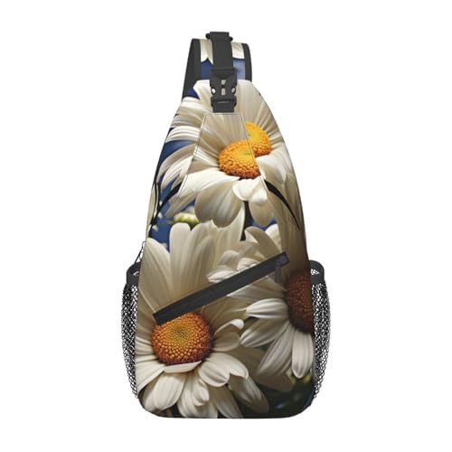 Mochila Pequeña Tipo Sling para Senderismo Unisex Negra miniatura 2