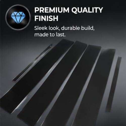 Image of Door Pillar Decal, Gloss Black Pillar Post Decal Trim for Charger 2011-2021