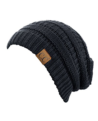 Image of Cambridge Select Thick Slouchy Knit Oversized Beanie Cap Hat