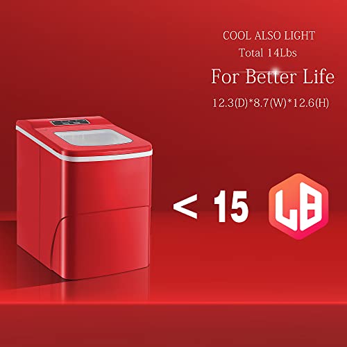 Electactic Ice Maker Countertop Portable Machine Self-Cleaning 30Lbs/5Mins/24Hrs 2 Mode Counter With Scoop&Basket For Home/Office/Bar/Rv Use #TOP3