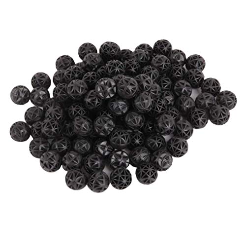 J-star 100pcs 0.62-Inch Aquarium Bio Balls Filter Media, Aquarium Fish Tank Filter Media, Pond Media Filter Balls with Media Bags