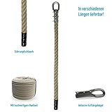 Ø ca. 32 mm Grevinga® Klettertau mit Schrumpfschlauch und Kausche (Verschiedene Längen) (4,50 Meter)