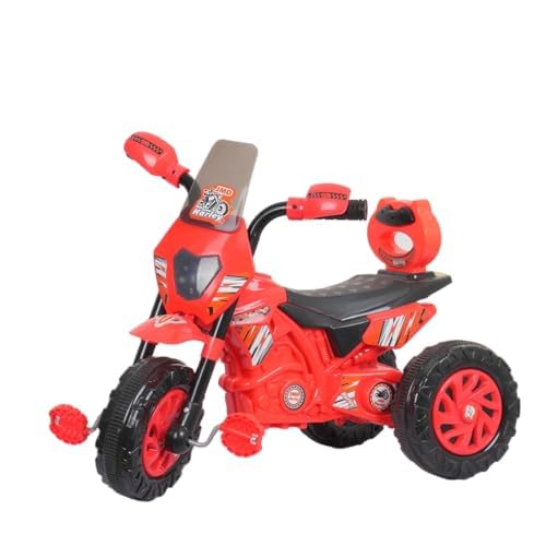 DA Bull International Baby Bullet BikeTrike Cycle Backrest and Comfortable Seat Ride-on Bike Pedal Bike Tricycle Big Wheels with Musical Horn Lights for Kids Girl & Boy 2-5 Years (Red) (B0CVXRMWC9) Amazon Price History, Amazon Price Tracker