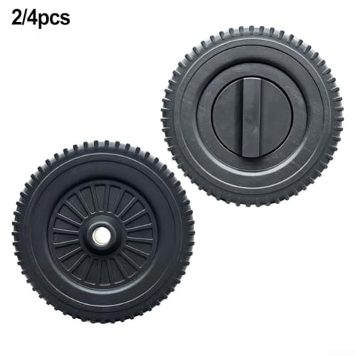 Ruedas para barbacoa de 180 mm con eje kit de repuesto universal resistente de 4 piezas 3