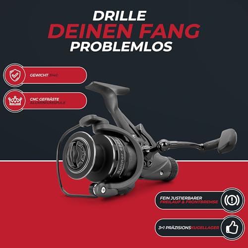 Paradox Fishing Runner Freilaufrolle 4000 - Angelrolle Feederrolle Angelrollen Angel Rolle