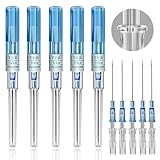 Catheter Needles - Prgislew 5Pcs Catheter Piercing Needles 22G IV Catheter Needles Ear Nose Piercing Needles Hollow Needles for Lip Tongue Belly Navel Nipple Cartilage Piercing Kit