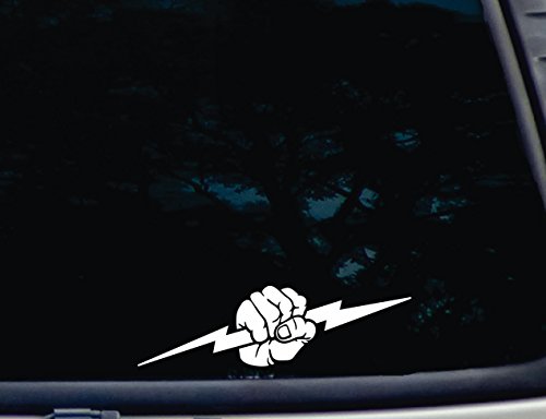 Electrician with fist and Lightning Bolt - 8 1/2