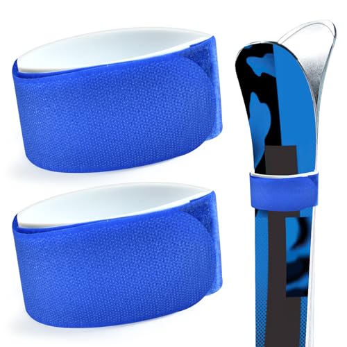 Cinghie da Sci Fascette Sci Cinghia Porta Sci Regolabile Cinghia da Sci in Nylon, Ski Straps con Cuscinetti Protettivi EVA, Cinghia di Fissaggio per Sci per Snowboard, Bastoncini, Attrezzatura Sci