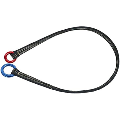 NewDoar Tree Arborist Friction Saver 22KN Climbing Cambium Saver Loop Belt Sling Retrievable Anchor Blue 43 inch Cover