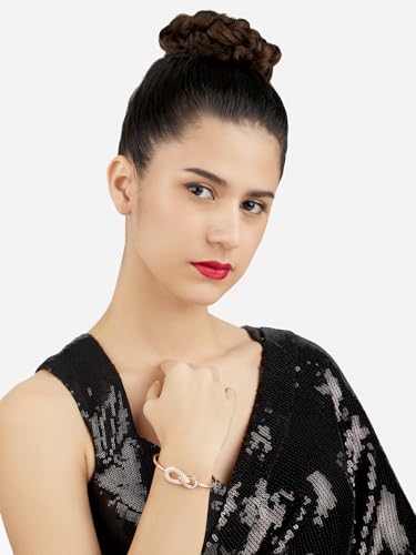 Cubic Zirconia Brass Kada Style Bracelet-ZPFK17185