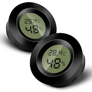 2/3/5/6 PCS Mini Digitale Binnenkamerthermometer, LCD Digitale Hygrometer, Temperatuur- en Vochtigheidsmonitor voor Thuis, Kinderdagverblijf, Gitaar Incubator Reptielen Auto Kas, Zwart