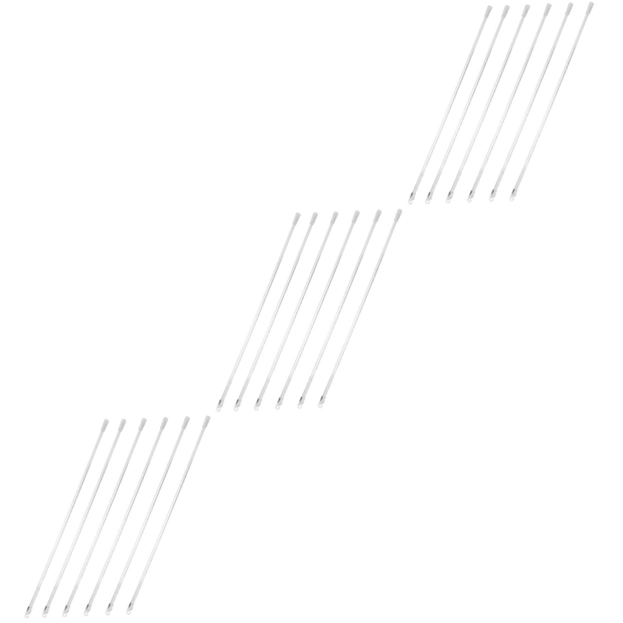 Alipis 18pcs Transparent Vertical Blind Pull Rods Lightweight Replacement Tilt Wands for Window Blinds Easy Install for Home Office Use