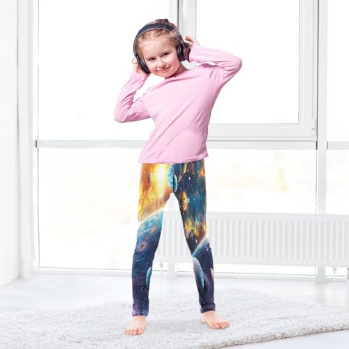 Toddler Girls Leggings Printed Yoga Pants Leggings Milky Way for Kids4
