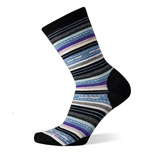 Smartwool SW001634001S Women's Everyday Margarita Crew Socks Black S