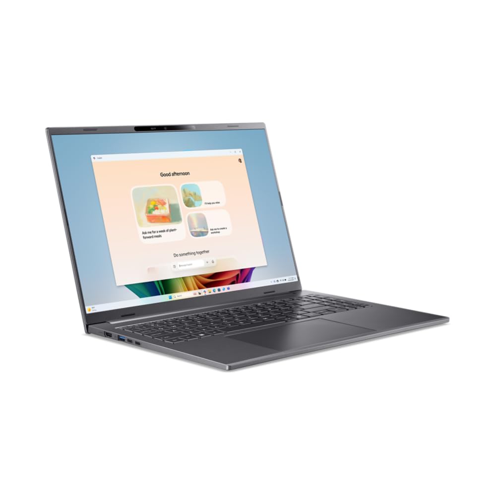 acer Aspire 16 AI Copilot+ PC A16-52M, Ordenador Portátil 16" Full HD IPS (Intel Core Ultra 7 258V, 32 GB RAM, 512 GB SSD, Intel ARC 140V GPU, Windows 11 Home), Hierro, Teclado QWERTY Español