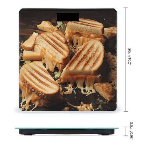Báscula digital para baño con pantalla LCD grande miniatura 2