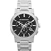 SALE! Authentic Burberry The City LUXURY Men Unisex Women 42mm Round Chronograph Watch Stainless Steel Band Black Date…