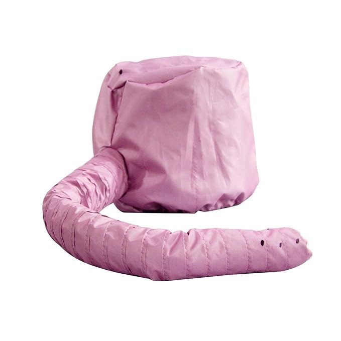krupanidhi Hair Dryer Bonnet Hood Nylon Hair Dryer Attachment Head Cover Hot Oil Treatment Hat for Home & Salon,multicolor 2