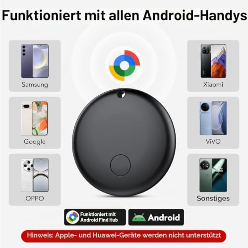 Tracker Tag Android Smart Tag, Schlüsselfinder KeyFinder kompatibel mit Google Mein Gerät Finden APP (Android NUR)… – Ansicht 2