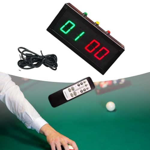 Marcador digital con control remoto electrónico para mesas de billar 6