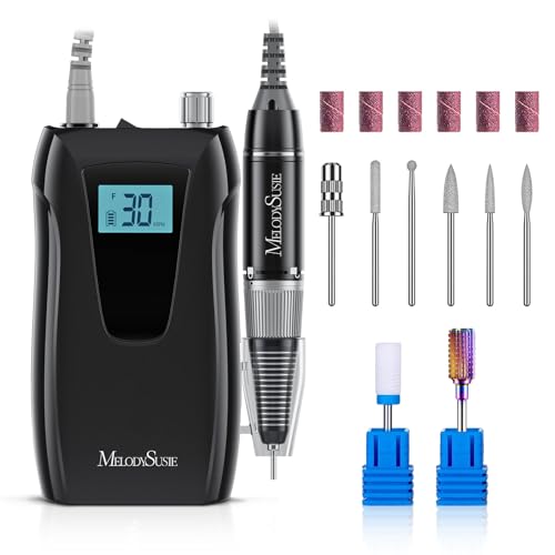 MelodySusie Entry-Level Clip-On Cordless Nail Drill, SC320D 30000...