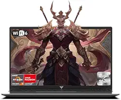 MALLRACE Laptop para jogos 2025 com AMD Ryzen7 série 5000 (até 4,3 GHZ, 8C/16T), placa de vídeo AMD Radeon, notebook SSD de 16 GB DDR4x2 512 GB com teclado numérico, tela IPS de 15,6 polegadas, WIFI6