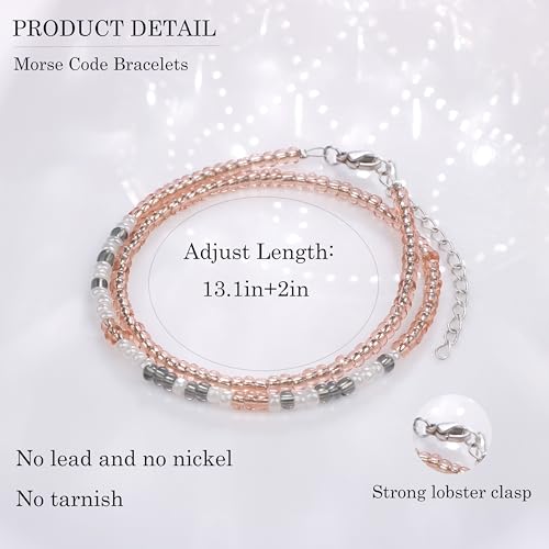 Image of JoycuFF ๐ ๐ผ๐ฟ๐๐ฒ ๐๐ผ๐ฑ๐ฒ ๐๐ฟ๐ฎ๐ฐ๐ฒ๐น๐ฒ๐๐ ๐ณ๐ผ๐ฟ ๐ช๐ผ๐บ๐ฒ๐ป Inspirational Gifts Beads Bracelets for Women Encouragement Birthday Gifts for Daughter Sister Niece Granddaughter Mom Best Friend