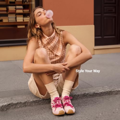 DREAM PAIRS Women's Retro Tennis Fashion Sneakers,Pink,11 - image 3