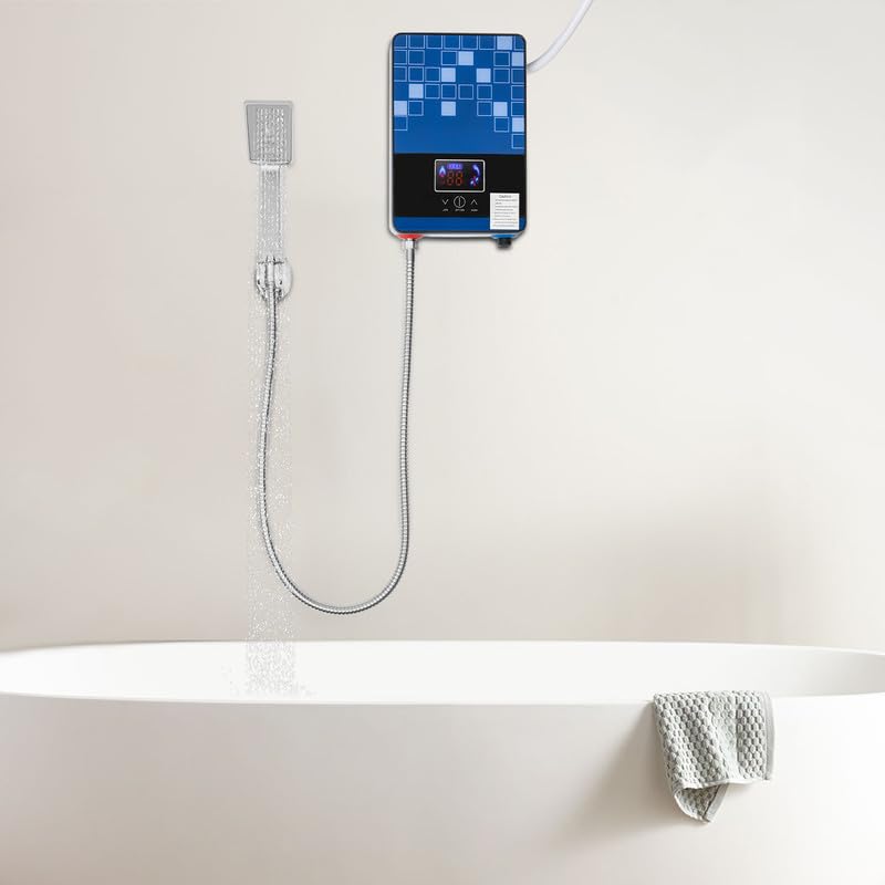 Calentador De Agua Eléctrico Compacto Para Montaje En Pared, Termo Eléctrico Con Indicador LED Para Cocina Y Baño