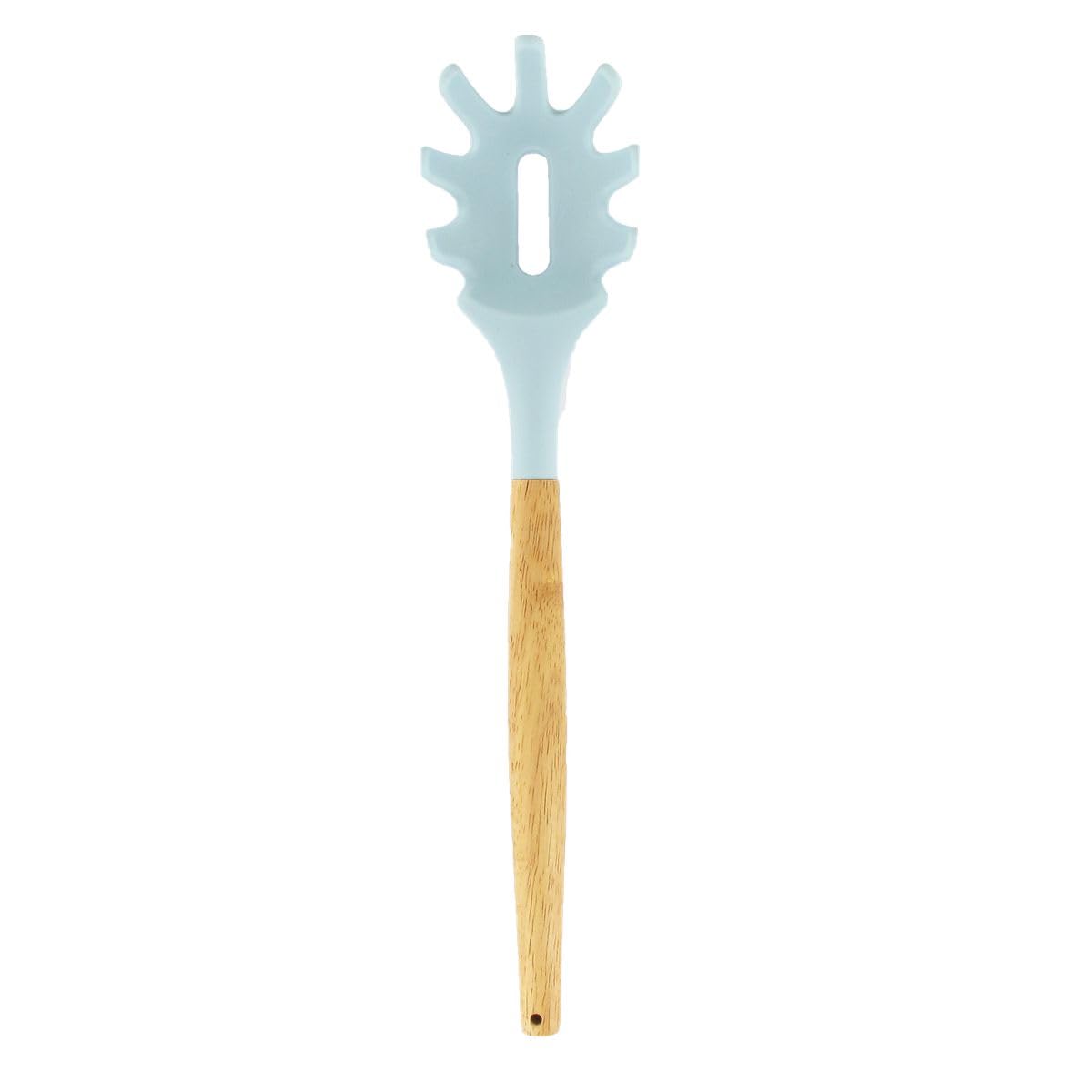 Fackelmann 30178 - Set di 5 utensili da cucina, set di cucchiai e spatole da cucina e supporto in legno, silicone, legno FSC, 32 cm