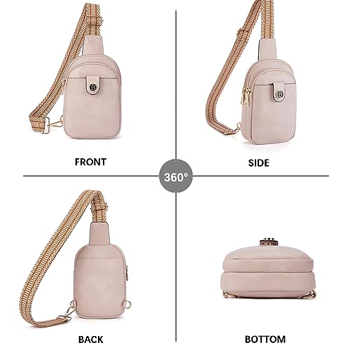 BOSTANTEN Small Sling Bag Crossbody Bags for Women Trendy Crossbody Purse Leather Chest Bag