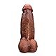 Jpscor Riesen Realistische Dildo Vibratoren Heizung Dildo Vibrator mit 10 Vibrationsmodi + 3 Teleskopmodus, Leise Saugnapf Diloschwanz Analdildo G-Punkt Vibrator Sexspielzeug Für Männer Frauen