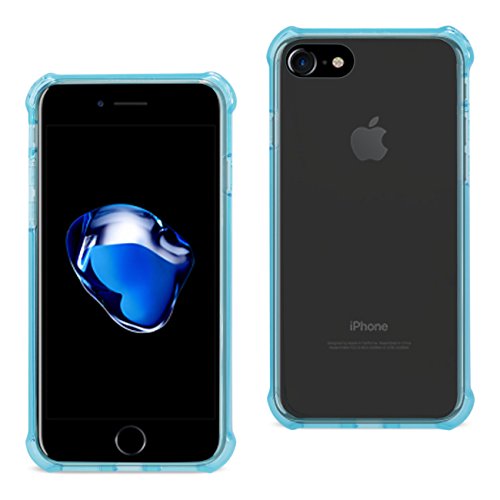 Reiko iPhone 8/7/6/6S Clear Bumper Case with Air Cushion Protection in Clear Navy