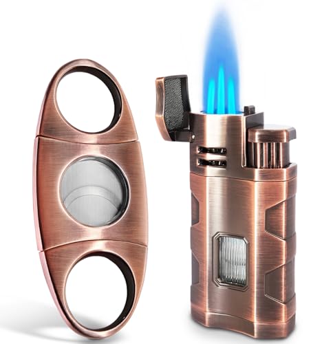 Encendedor Laffizz con llama triple y recargable miniatura 1
