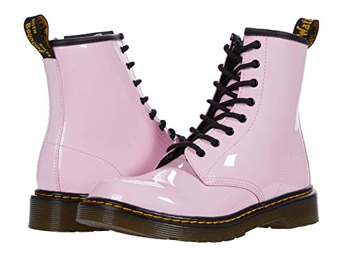Image of Dr. Martens Kid's Collection 1460 Lace Up Fashion Boot (Big Kid) - Boots for Kids - Leather Lining & Upper Pale Pink 5 UK (US 6 Big Kid) M