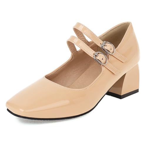 Chaussures Mary Jane Talon Bloc Anti Fatigue pour Tenue Décontractée d'Affaires