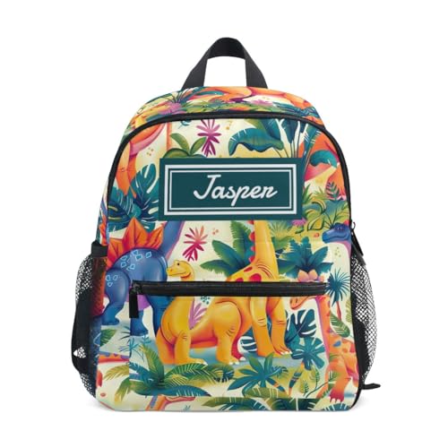 CHIFIGNO Mochila personalizada com nome, mochila infantil personalizada para meninos e meninas, mochilas personalizadas para jardim de infância pré-escolar